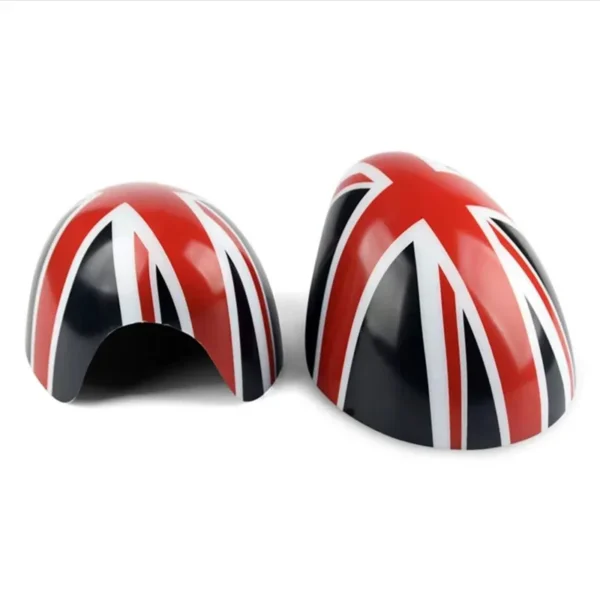 Cubiertas de espejo retrovisor exterior 2 unids/set la bandera negra carcasa del coche  para BMW MINI Cooper One S JCW F54 F55 F56 F57 F60 2015-2019 - Imagen 13