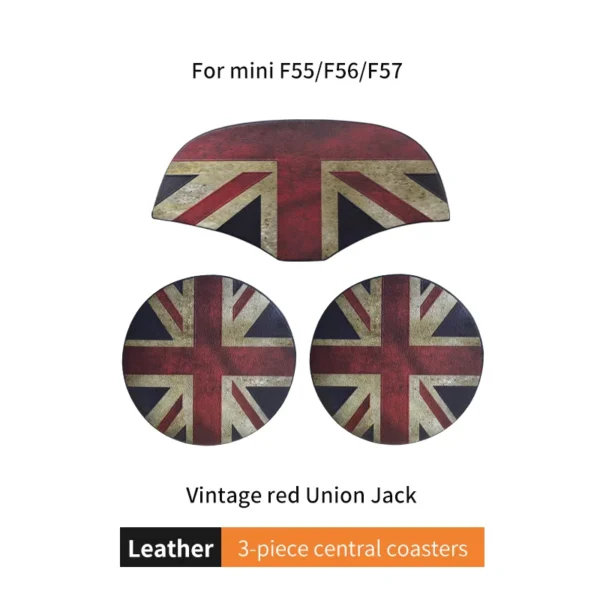 Posavasos, taza de coche, Union Jack-cojín de café, protección de ranura de almacenamiento, alfombrilla antideslizante para MINI Cooper F55 F56 F54 F60, accesorios - Imagen 27
