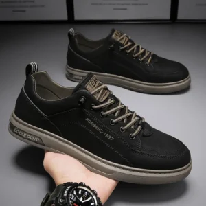 Zapatos de tela versátiles a la moda, nuevos zapatos blancos transpirables de primavera para hombres, zapatos deportivos y de ocio para hombres, zapatos de moda