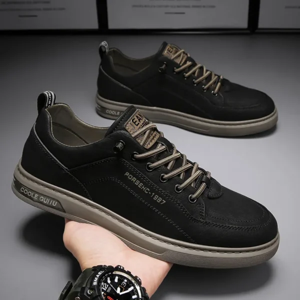 Zapatos de tela versátiles a la moda, nuevos zapatos blancos transpirables de primavera para hombres, zapatos deportivos y de ocio para hombres, zapatos de moda