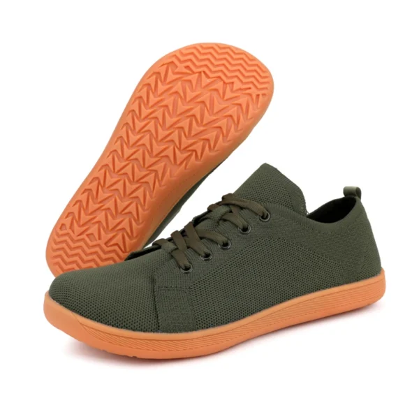 Zapatos descalzos con punta ancha para hombre y mujer, zapatillas minimalistas para caminar |   Suela caída cero |   Malla transpirable - Imagen 4