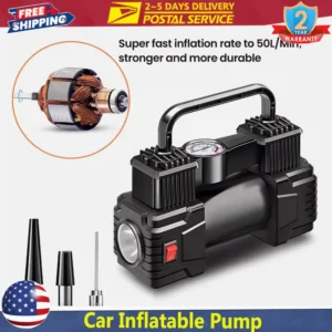 Compresor de aire portátil de servicio de 150PSI, inflador de neumáticos de coche, bomba eléctrica, bomba inflable, neumáticos universales para motocicleta y coche de todos los tamaños