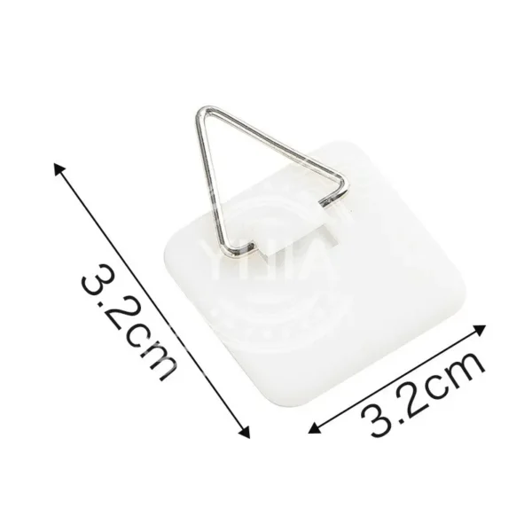 Colgador de platos adhesivo Invisible, soportes de platos verticales, ganchos para platos para imágenes, suministros de decoración artística de pared, accesorios para el hogar, 10 Uds. - Imagen 7