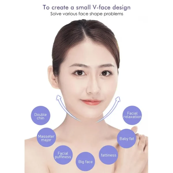 Vendaje adelgazante para mejillas y mentón, máscara moldeadora en V, estiramiento facial, banda antiarrugas, mascarilla para dormir, belleza y salud - Imagen 5