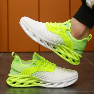 Zapatillas de deporte de malla transpirable para hombre, calzado deportivo informal con suela Eva para correr y fitness, adecuado para todas las estaciones, diseño transpirable Trbottomy