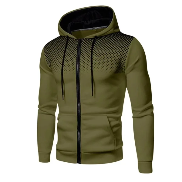 Chaqueta con capucha para hombre, ropa de calle, sudaderas de manga larga, jersey con capucha y cremallera, ropa deportiva para hombre, ropa de calle 2024 - Imagen 13