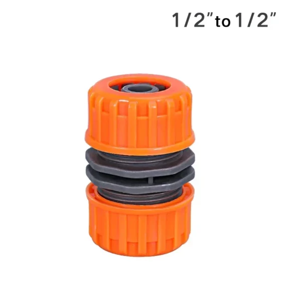 Manguera de riego de jardín, conector rápido de plástico, 1/2 ", 3/4", 1, adaptador de junta de acoplamiento macho doble, juego extensor para tubería - Imagen 11