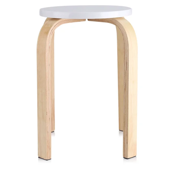 Taburete apilable de madera doblada antideslizante, con alfombrilla suave antideslizante, Color caramelo, muebles para el hogar, decoración de habitación de niños, 1 ud. - Imagen 8