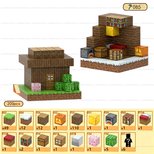 Bloques de construcción magnéticos, cubo magnético, juego de juguetes del mundo de la mina, cubos apilables sensoriales Montessori, juego de construcción, regalo de cumpleaños - Imagen 13