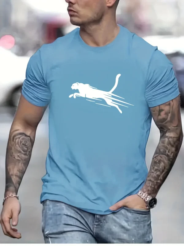 Camiseta de algodón para hombre, camiseta informal holgada con estampado de letras en inglés, Top de alta calidad para Fitness callejero, novedad de verano 100% - Imagen 3