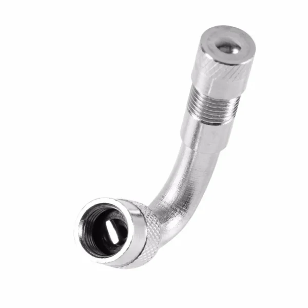 Adaptador de válvula doblada de ángulo de 90, 45 y 135 grados para motocicleta, tubo de neumático, adaptador de extensión de válvula de cobre y plata para camión, coche, Moto y bicicleta - Imagen 2