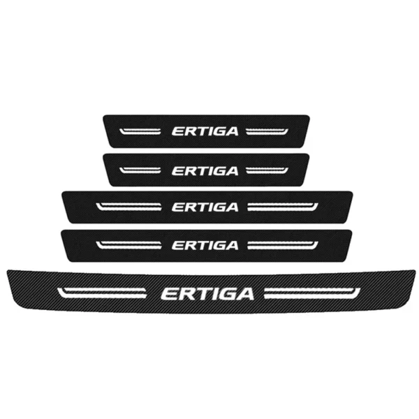 Pegatinas de alféizar de puerta delantera y trasera de coche para Suzuki ERTIGA Logo 2023, placa protectora de parachoques de maletero, accesorios embellecedores antiarañazos - Imagen 7