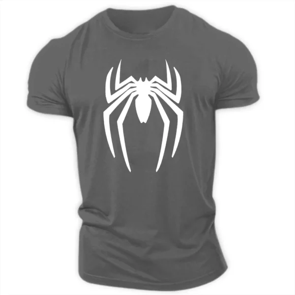 Camiseta con estampado de araña para hombre, Top de manga corta, holgado, informal, Hip-Hop, personalidad, moda de verano - Imagen 9