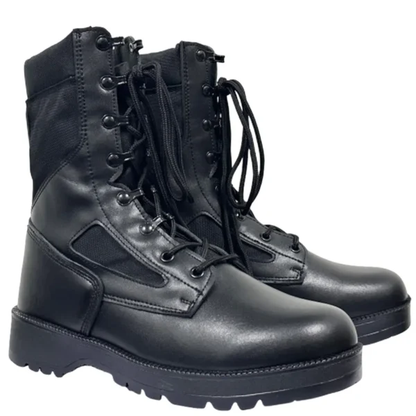 Botas de combate tácticas de cuero para hombre, botas de desierto para senderismo al aire libre, botines transpirables para hombre - Imagen 6