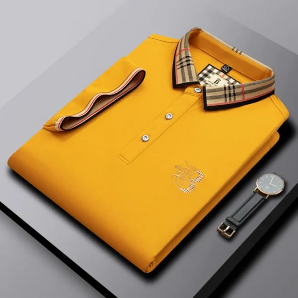 Camisa POLO de marca de lujo de manga corta para hombre, novedad de verano, diseño Jacquard, Top de Golf clásico de moda, camiseta suave y transpirable - Imagen 9