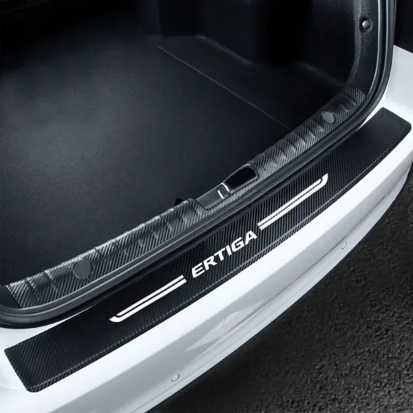 Pegatinas de alféizar de puerta delantera y trasera de coche para Suzuki ERTIGA Logo 2023, placa protectora de parachoques de maletero, accesorios embellecedores antiarañazos - Imagen 4