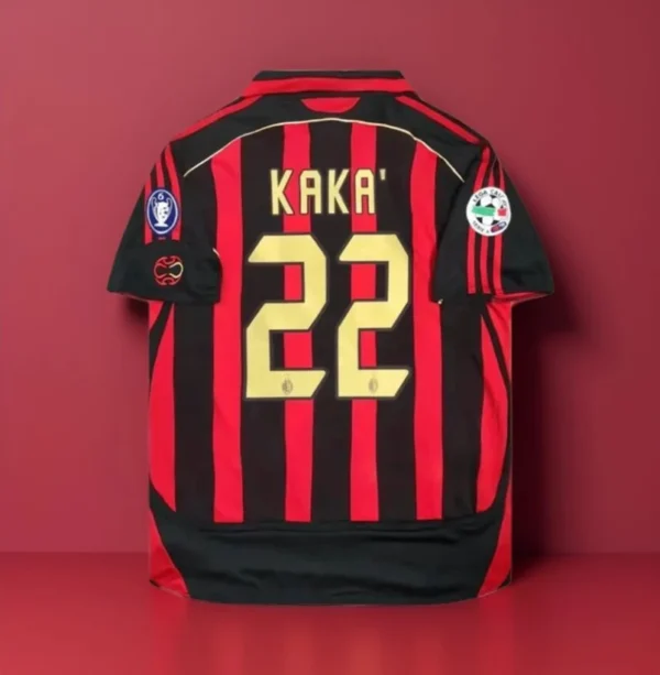 Camiseta de fútbol Retro para hombre y mujer, ropa para fanáticos de AC Kaka, camiseta informal transpirable de secado rápido de gran tamaño para entrenamiento diario