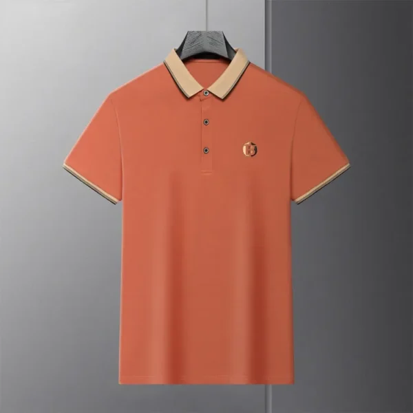 Camiseta para hombre, pantalón corto informal de negocios, jersey de manga, ropa para hombre - Imagen 8