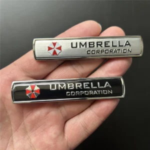 Pegatinas para coche Paraguas de aleación de aluminio 3D para coche, 1 piezas, calcomanías, emblema, decoraciones, insignia, accesorios para coche