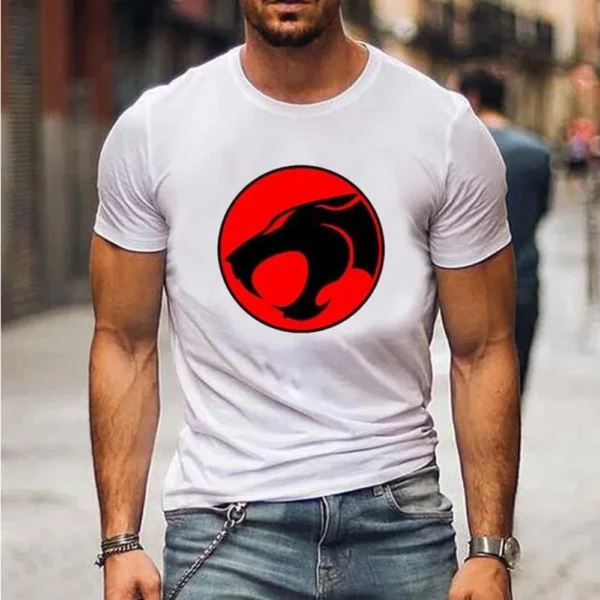 Camisetas de dibujos animados de Anime Thundercats, camiseta de moda para hombres y mujeres, ropa de calle de gran tamaño, camisetas Harajuku, ropa 24209 - Imagen 2
