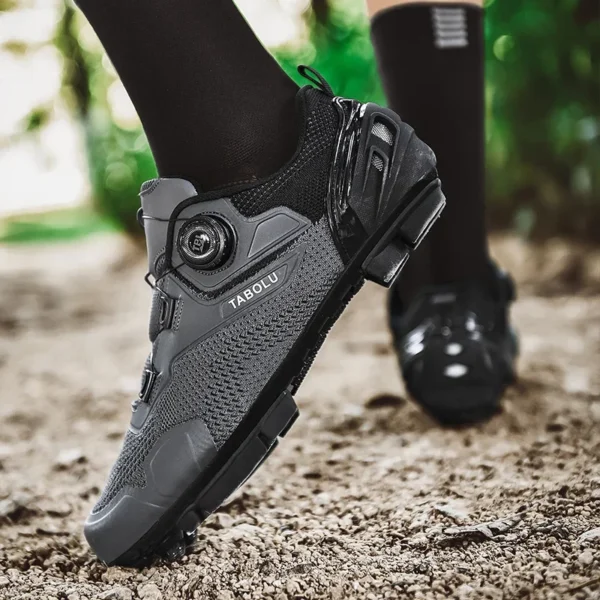 Zapatos para bicicleta de montaña, cómodos, ligeros y transpirables para exteriores, zapatillas deportivas para ciclismo, zapatos MTB para hombre, zapatos deportivos Unisex - Imagen 2