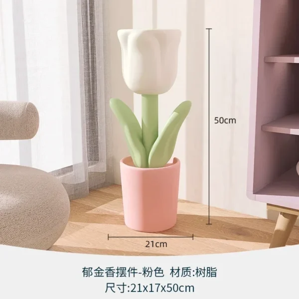 Mesa de centro pequeña con forma de tulipán, mueble de estilo nórdico para dormitorio, mesita de noche, escritorio para sala de estar, 30cm - Imagen 6