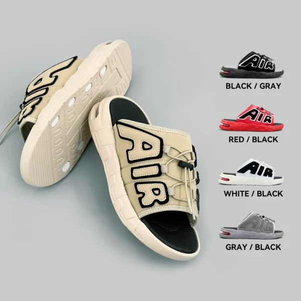 Zapatillas de Hombre con diseño de cojín de aire, novedad de verano, Zapatillas deportivas antideslizantes suaves de PVC para Hombre, Chanclas para Hombre - Imagen 2