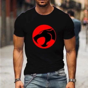 Camisetas de dibujos animados de Anime Thundercats, camiseta de moda para hombres y mujeres, ropa de calle de gran tamaño, camisetas Harajuku, ropa 24209