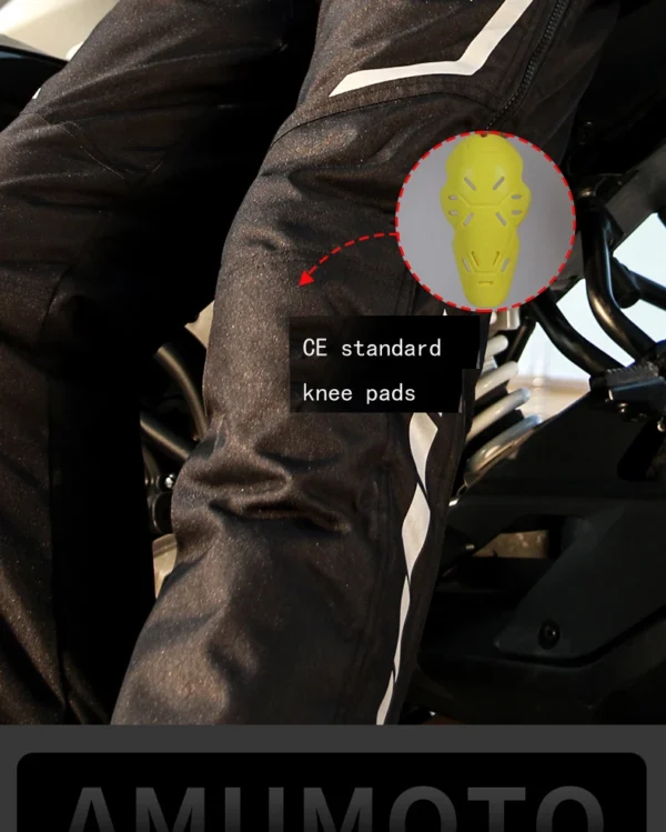 Pantalones térmicos impermeables de despegue rápido para motocicleta, pantalones protectores a prueba de viento para hombres y mujeres, Gor - Imagen 5