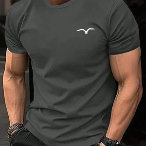 Camiseta de algodón para hombre, Top de marca de lujo a la moda, de talla grande, informal, de manga corta, ropa de calle clásica, nueva llegada, S-4XL