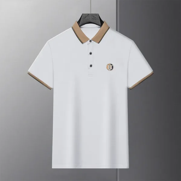 Camiseta para hombre, pantalón corto informal de negocios, jersey de manga, ropa para hombre - Imagen 7