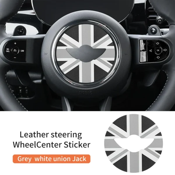 Pegatina para volante de coche, pegatinas de cuero PU para Mini Cooper R55 R56 R57 R60 R50 R52 R53 F56 F54 F60, accesorios interiores para coche - Imagen 15