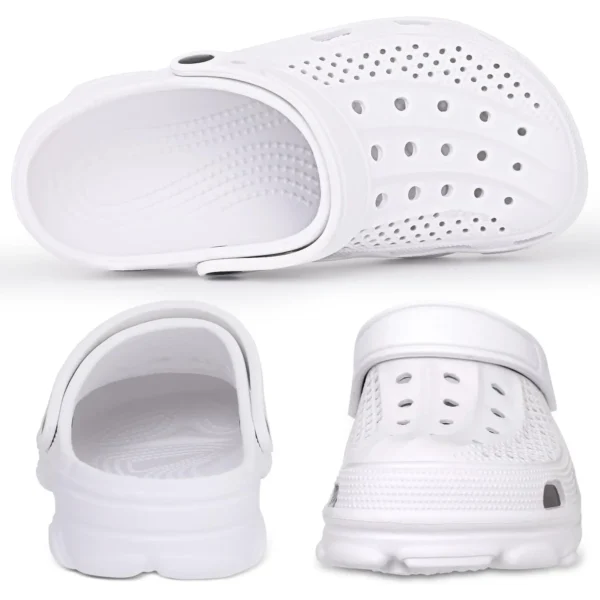 Zapatillas de playa con agujeros clásicos Evshine con soporte para el arco, sandalias antideslizantes cómodas Unisex, calzado para jardín, sandalias tipo zuecos de verano para hombre