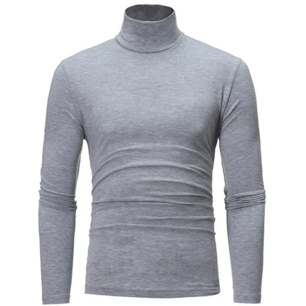 Camisa térmica Tops, ropa de primavera, , medias de otoño e invierno, camiseta de manga larga ajustada con cuello alto Ropa interior térmica para hombre - Imagen 8