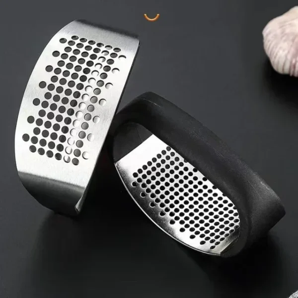 Prensa de ajo Manual multifunción de acero inoxidable, herramienta curvada para moler ajo, picadora, utensilios de cocina para el hogar - Imagen 4