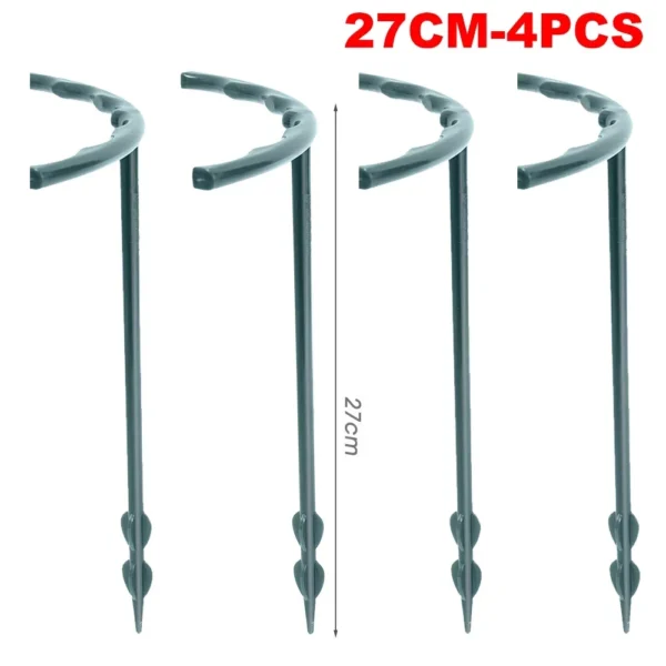 Soporte de plástico para plantas, soporte para plantas, pila para flores, invernaderos, arreglo, soporte para varilla de fijación, herramientas de jardín - Imagen 11