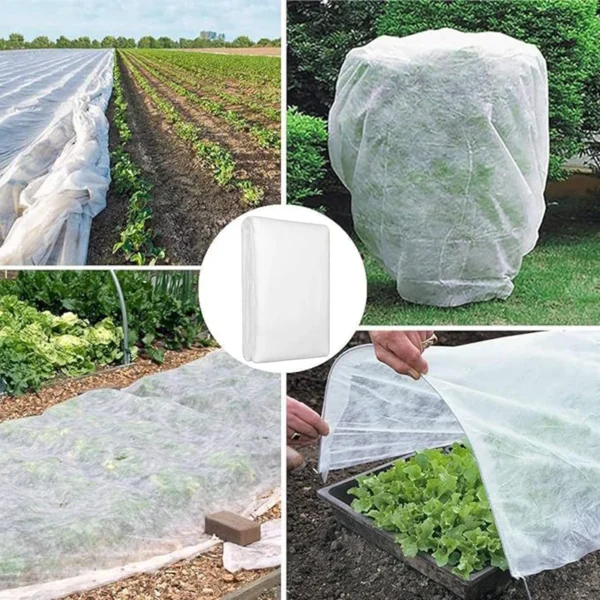 Cubierta cálida para plantas, frutas y verduras no tejidas, red protectora anticongelante, tela para plantas de jardín, anticongelante contra el frío - Imagen 2