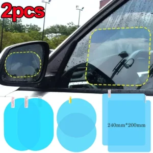 Adhesivo para espejo retrovisor de coche, Film transparente impermeable para ventana lateral, antiniebla, Film protectoras impermeables para coche y motocicleta, 2 uds.