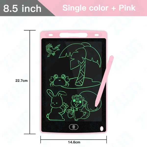 Tablero de dibujo LCD de 6,5/8,5/10/12 pulgadas, tableta de escritura, pizarra mágica de dígitos, herramienta de pintura artística, juguetes para niños, juego mental, regalo para niños - Imagen 22