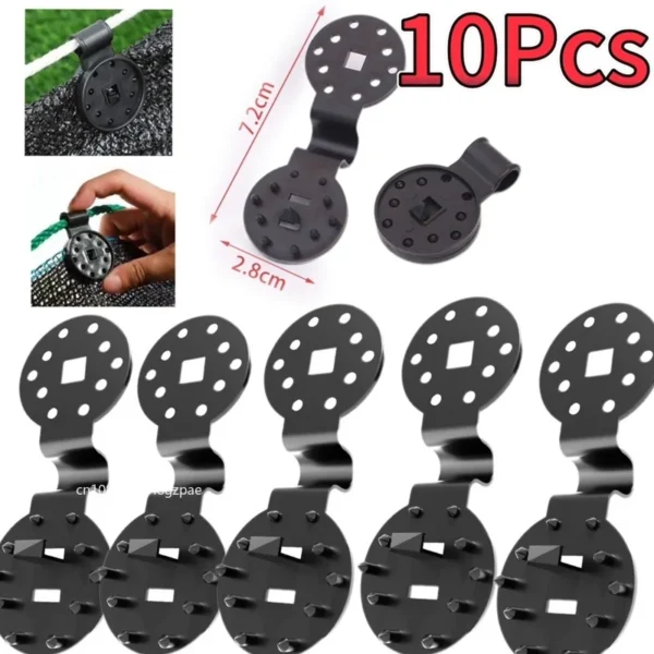 Clips de plástico de agarre de bloqueo de alta resistencia abrazadera de fijación de tela de sombra de invernadero Clips de lona Clips de tela de valla para red de jardín 5/10/100 Uds. - Imagen 10