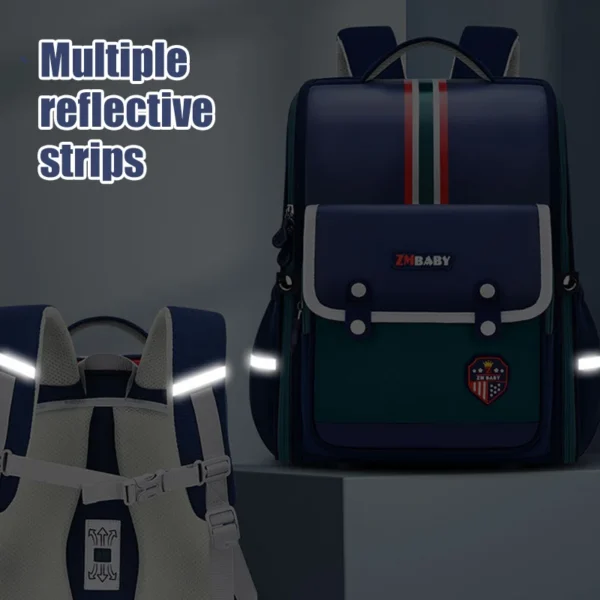 Mochila de escuela primaria de estilo británico, mochila ligera para niño, mochila de escuela primaria, bolso para niños para niñas, protección de la columna vertebral para niños - Imagen 5