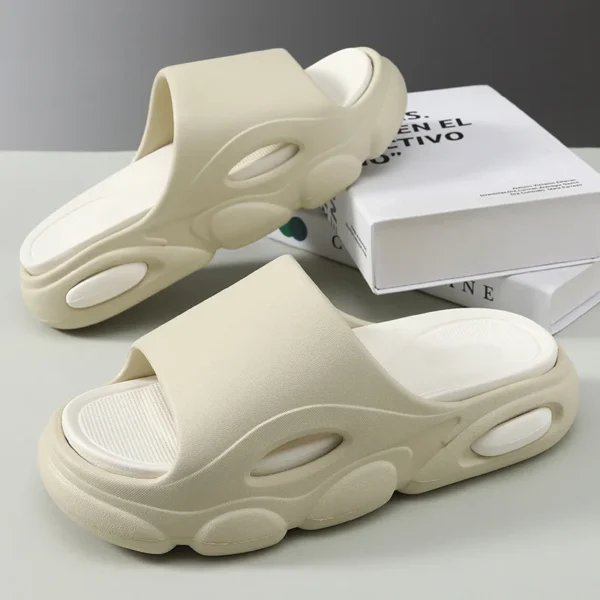 Sandalias de verano para hombre, sandalias de plataforma de casa de nube suave a la moda, zapatos de playa antideslizantes para exteriores Unisex, zapatillas de baño para hombre - Imagen 11