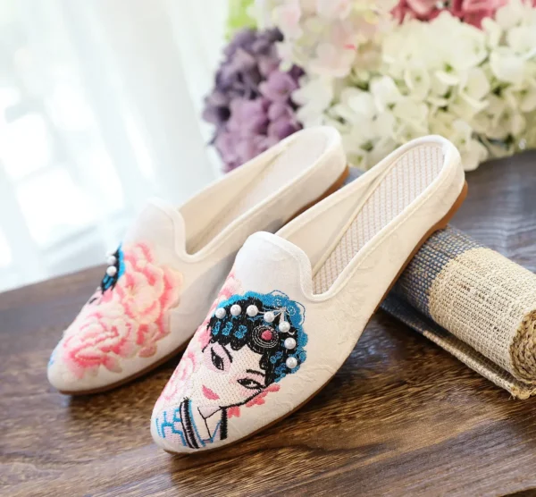 Zapatillas Harajuku de estilo chino para mujer, zapatos informales a la moda con bordado Vintage, ropa de calle de estilo étnico - Imagen 26