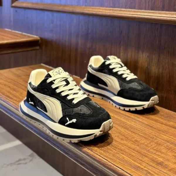 Zapatos informales, zapatos deportivos para hombre, zapatos informales de suela gruesa de verano para hombre, zapatos de tablero de moda para actividades al aire libre antideslizantes suaves y cómodos - Imagen 5