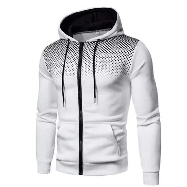 Chaqueta con capucha para hombre, ropa de calle, sudaderas de manga larga, jersey con capucha y cremallera, ropa deportiva para hombre, ropa de calle 2024 - Imagen 11