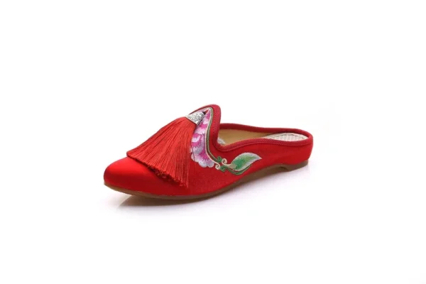 Zapatillas Harajuku de estilo chino para mujer, zapatos informales a la moda con bordado Vintage, ropa de calle de estilo étnico - Imagen 9