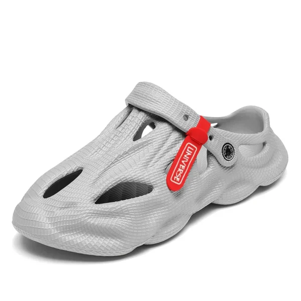 Zapatillas de verano para hombre, sandalias cómodas con plataforma para exteriores, zapatillas de playa, chanclas, tobogán de interior para el hogar, zapatos de baño 2023 - Imagen 8