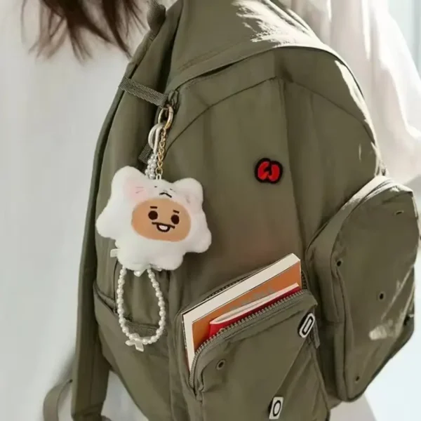 LLavero de muñeco de peluche de la serie Kawaii BT21 BABY Zoo, muñeco de dibujos animados, bolso escolar, colgante, decoración, regalo de cumpleaños, línea de amigos - Imagen 5