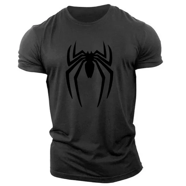 Camiseta con estampado de araña para hombre, Top de manga corta, holgado, informal, Hip-Hop, personalidad, moda de verano - Imagen 19
