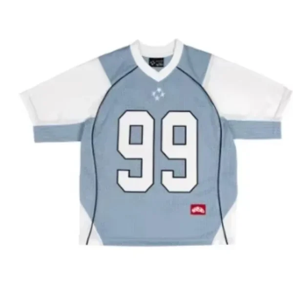 Moda de verano Retro High Street deportes estilo empalmado hombres de manga corta Harajuku Y2K estilo Hip Hop Casual Tops de gran tamaño - Imagen 8